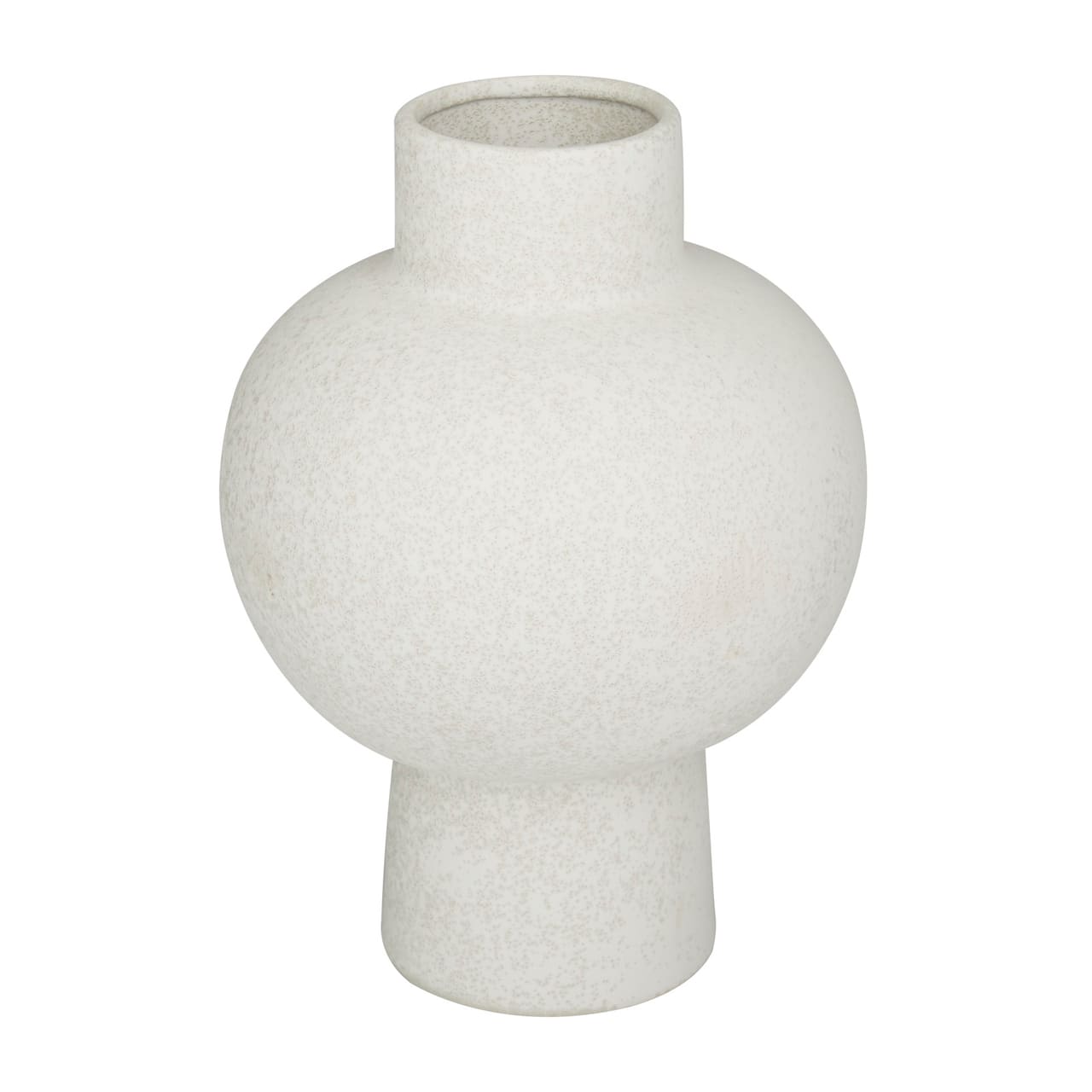 CosmoLiving by Cosmopolitan White Ceramic Modern Vase, 8&#x22; x 12&#x22;